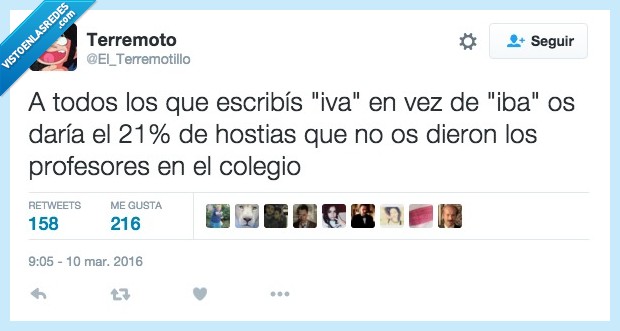 colegio,niño,21,iva,iba,ir,error,ortográfico,profesor