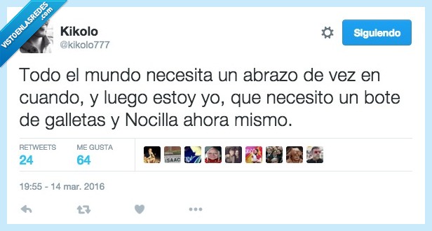 abrazo,necesitar,nocilla,galletas