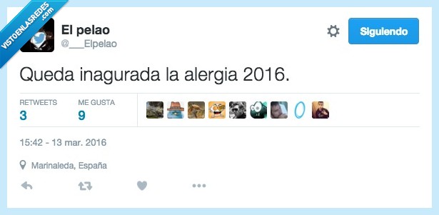 antihistamínico,inaugurada,alergia,2016,mocos,tos,llorar,temporada