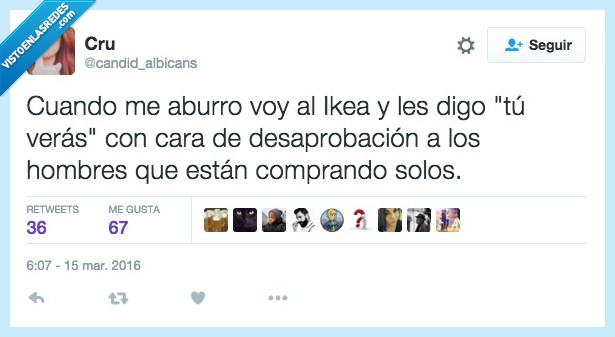 hombre,comprando,comprar,ikea,solo,tu sabrás,desaprobación,cara