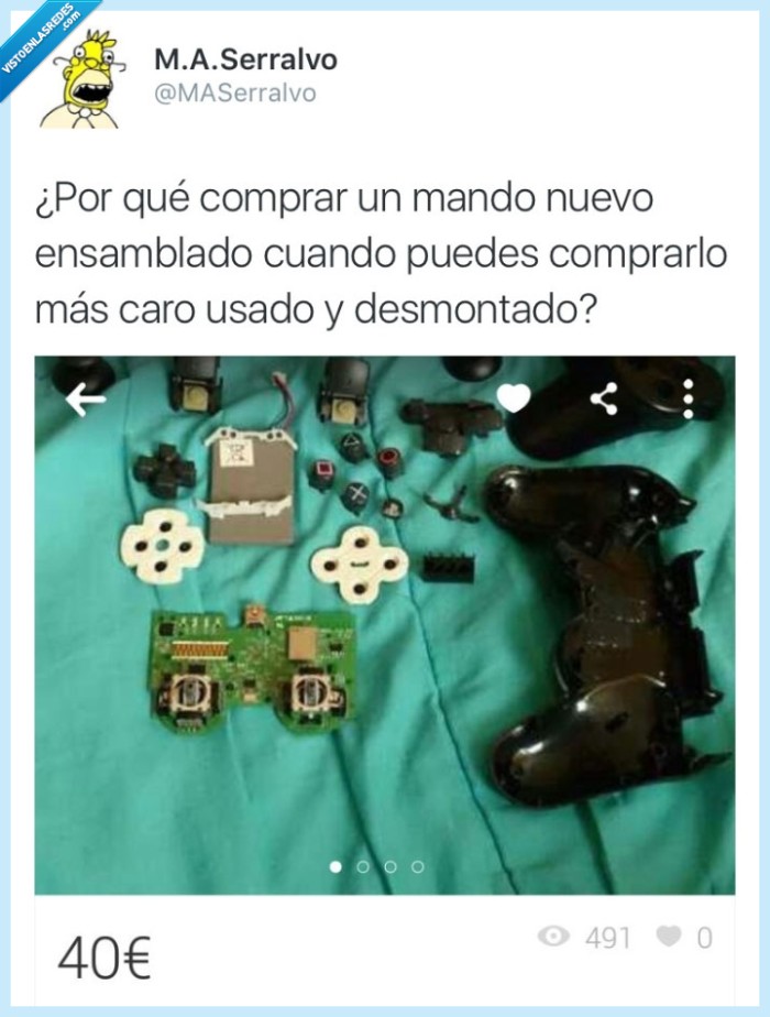 Wallapop,chollo,caro,mando,piezas,playstation,desguace