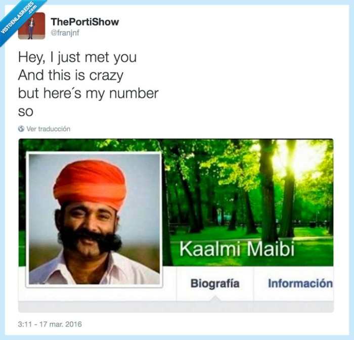 canción,call me maybe,facebook,twitter,gracioso,chistaco,kaalmi maibi