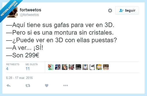 gafas,ver 3d,cristales,monturas,299,euros,pagar