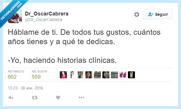 hablame,ti,historial,historia,clinica,años,cuantos,pregunta,paciente,doctor