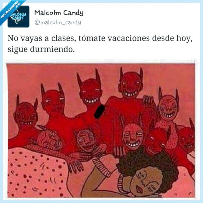 demonio,cama,dormir,vacaciones,hoy,semana santa