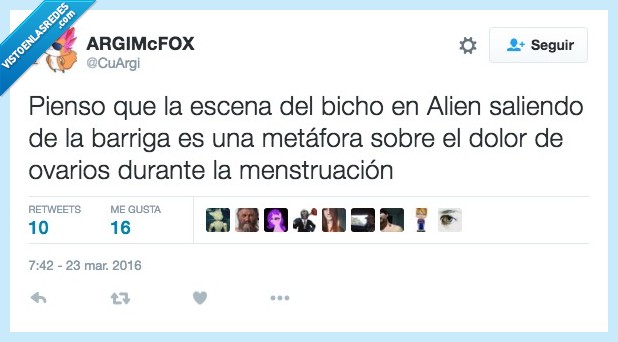 alien,bicho,barriga,metafora,menstruación,ovarios