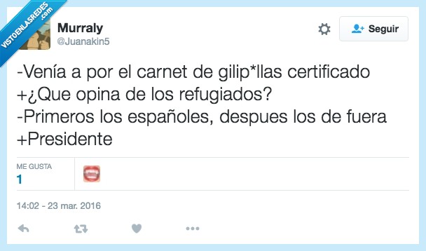 carnet,certificado,primero,españoles,refugiados,guerra,presidente