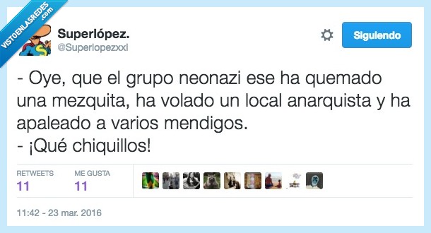 Grupo,neonazi,mezquita,local,anarquidta,mendigos,chiquillos