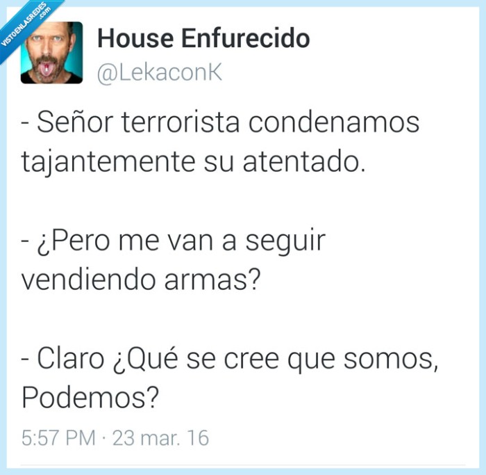 arma,terrorista,vender,negocio,podemos