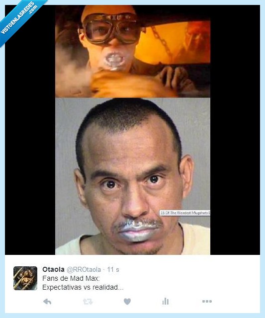 mad max,expectativas,realidad,plateado,pintura,mugshot