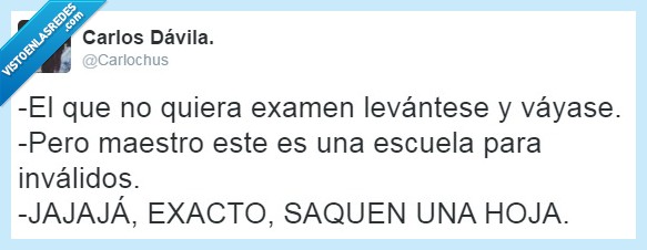 Inválidos,hoja,maestro,humor,negro,levantar,silla,examen