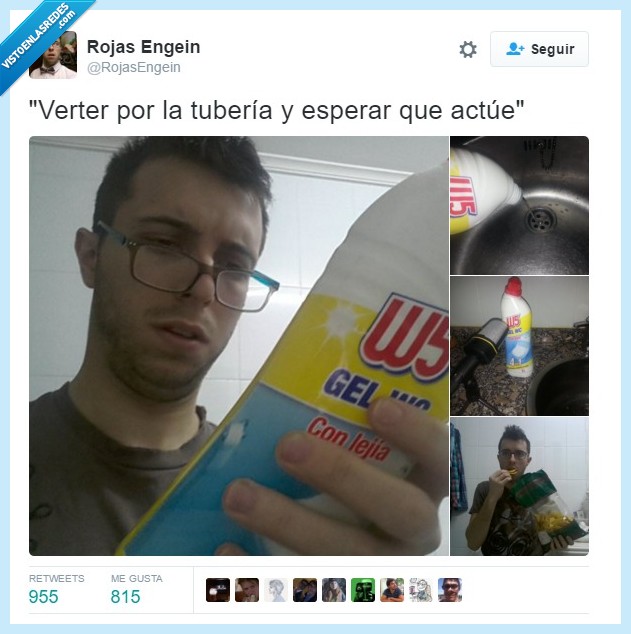 instrucciones,esperar,actue,actuar,producto,limpieza,tubería,esperaré un poco más