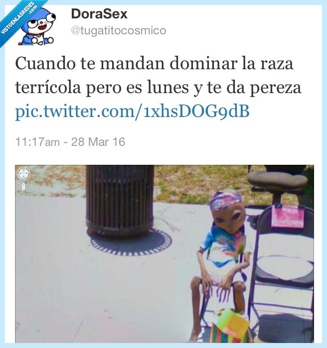 mandar,enviar,alien,raza,humana,lunes,pereza,sol,google maps