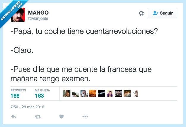 coche,papa,padre,hijo,cuentarrevoluciones,francesa,examen,mañana,revolución