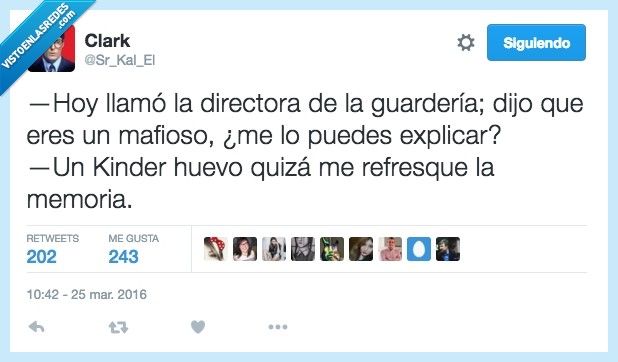 directora,guardería,llamar,hijo,mafioso,huevo,kinder,refrescar,memoria
