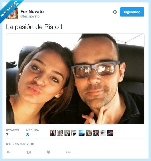 Risto Mejide,Laura Escanes,pasión,cristo