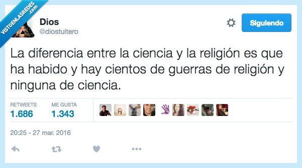 440639 - La diferencia entre la ciencia y la religión por @diostuitero