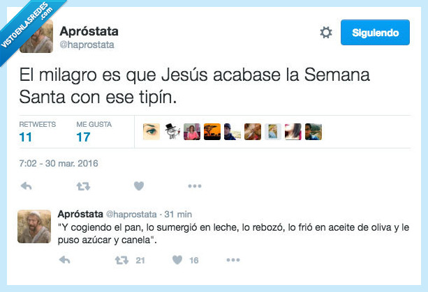 milagro,Jesús,semana santa,tipín,canela,torrijas,rebozar,leche