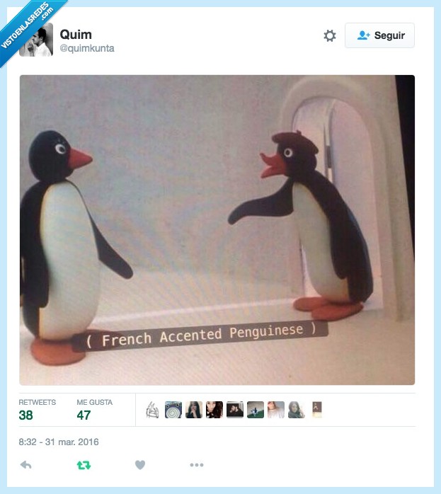 hablando,hablar,pinguines,pinguino,pingu,acento,frances,francia
