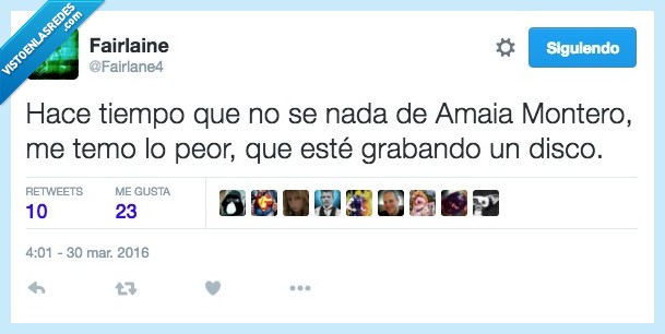 tiempo,se,Amaia Montero,temo,peor,miedo,disco