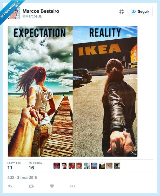 amor,chica,llevar,novia,playa,isla,enamorado,ikea,expectativa,realidad