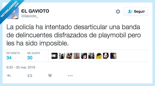 policia,banda,delincuentes,disfrazado,playmobil,imposible,desarticular