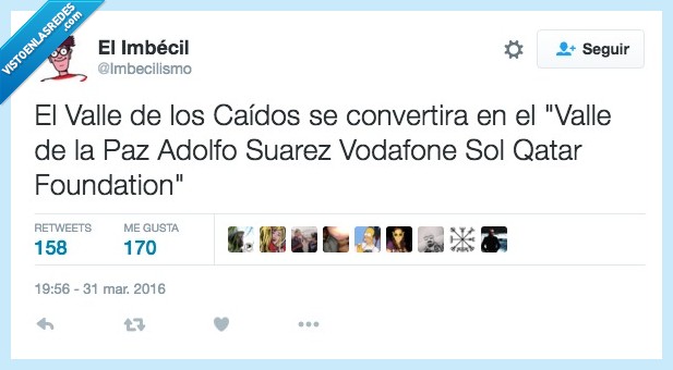 Valle de los caídos,paz,adolfo,suarez,vodafone,sol,qatar foundation,nombre,nuevo