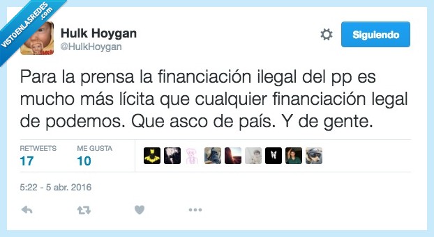 prensa,financiación,pp,ilegal,panama papers,licita,podemos,asco,pais,gente