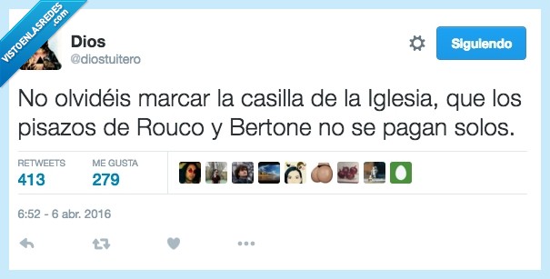 olvidar,casilla,iglesia,marcar,pisazo,Rouco Varela,Bertone,pagar