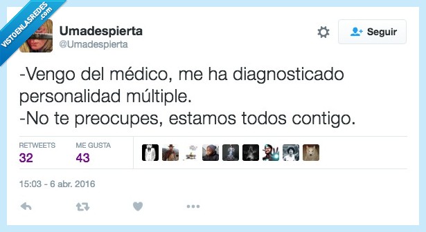 médico,diagnosticar,personalidad,múltiple,todos,contigo,locura