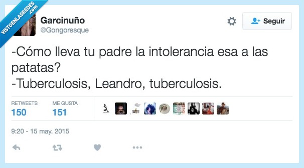 padre,intolerancia,patatas,lactosa,tuberculosis