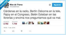 Enlace a Con razón estamos como estamos por @moedetriana