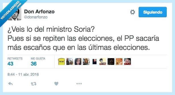 ministro,Soria,repiten,repetir,elecciones,pp,partido popular,escaños