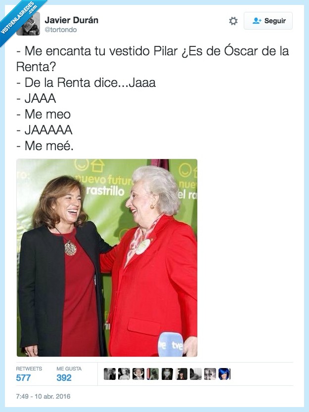 Ana Botella,Pilar de Borbón,Oscar de la Renta,traje,cobrar