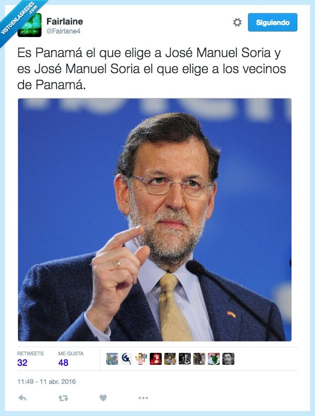 Mariano Rajoy,José Manuel Soria,ministro,panama papers,pueblo,Panamá