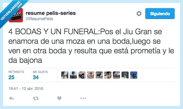 bodas,funeral,Hugh Grant,inglés,bajona,resumen