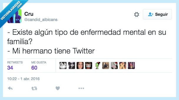 enfermedad,mental,familia,medico,historial,hermano,Twitter