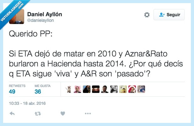 pp,partido popular,Aznar,Rato,Eta,politica,corrupción