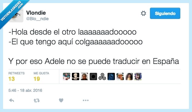 hello,adele,otro lado,colgado,españa,traducir,traducción,canción