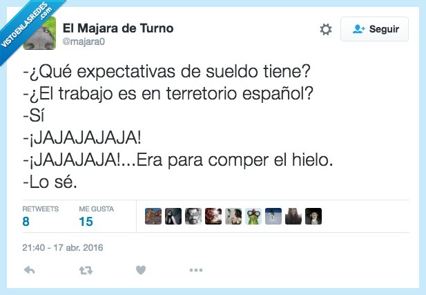 entrevista,expectativa,sueldo,España,reir,risa,jajaja