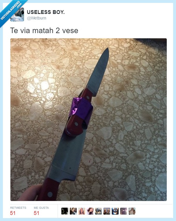 cuchillos,twitter,wetburn,dos,pegados,matar,veces