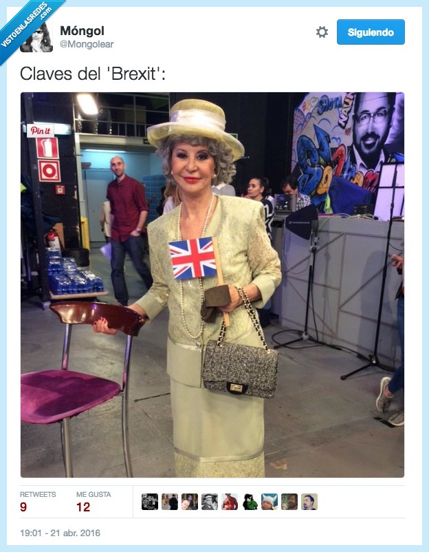 clave,Brexit,karmele,helen mirren,the queen,disfraz,sálvame,wtf,telecinco