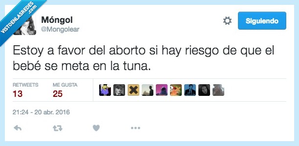 favor,aborto,riesgo,bebe,tuna,tuno