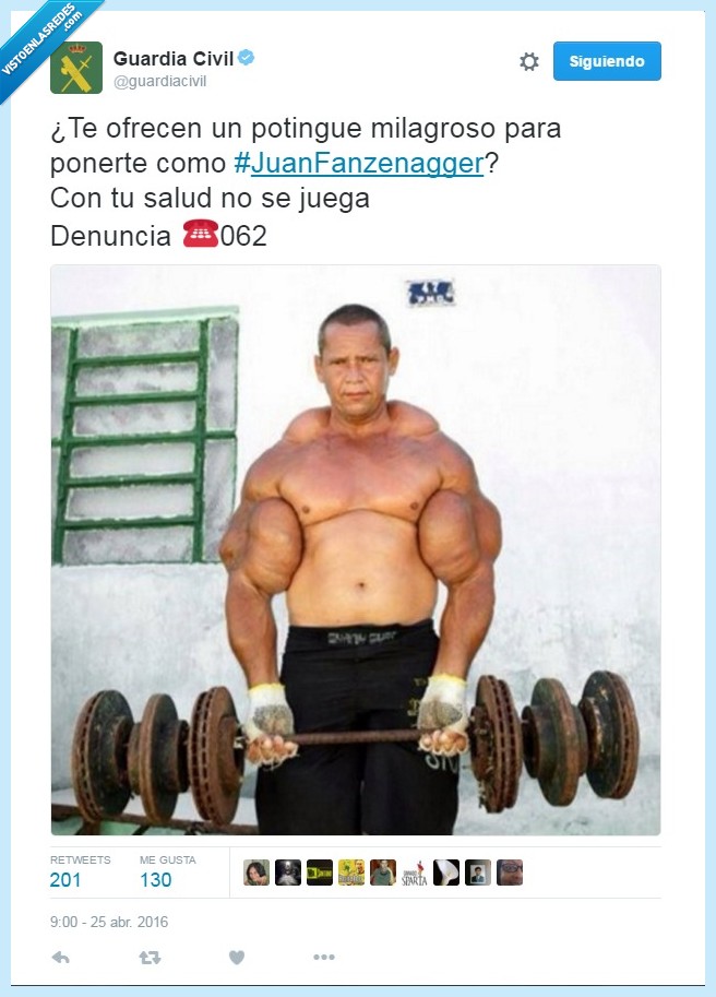 potingue,guardia civil,denuncia,gimnasio,JuanFanzenagger,ciclo,ilegal,denunciar