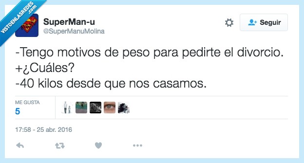 matrimonio,divorcio,razones,peso,kilos