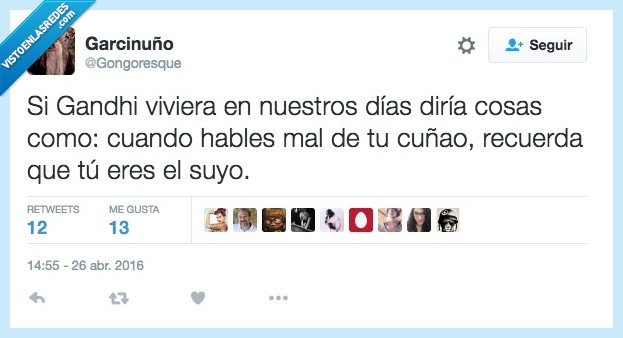 Gandhi,vivir,dias,cuñado,suyo,enseñanzas