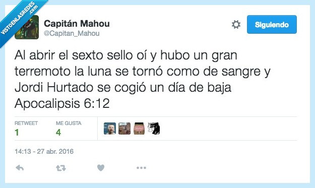 abrir,infierno,sello,gran,terremoto,luna,sangre,Jordi Hurtado,baja,descansar,apocalipsis