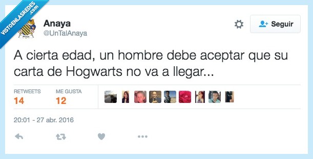 cierta,edad,hombre,aceptar,carta,Hogwarts,llegar