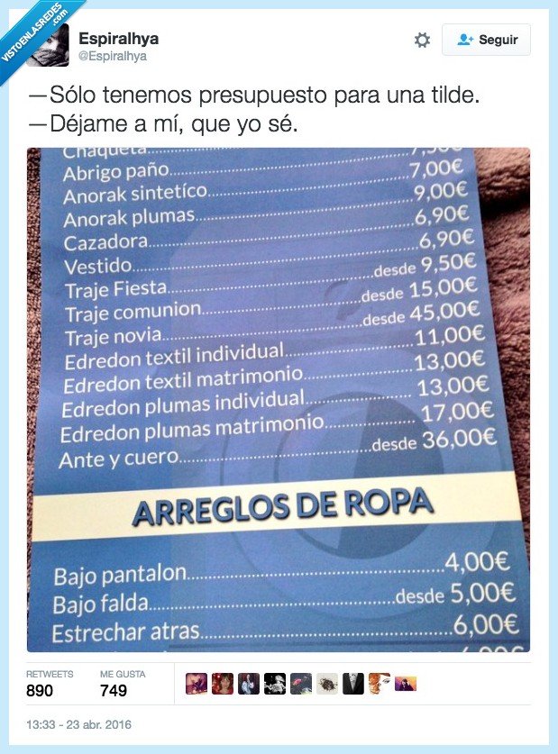 acento,error,pantalon,tilde,ortografía,presupuesto,una