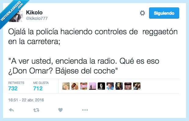 policia,control,reggaeton,carretera,radio,don omar,música